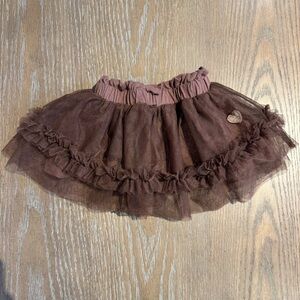 Souris Mini Brown Tulle Skirt 6-9m
